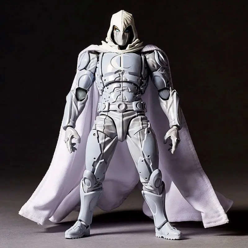 kf S24e8add4d0844deda32ed0673a61e101Y 16cm Moon Knight Figure Revoltech AMAZING YAMAGUCHI Marc Spector Action Figurine Collection Ornament Model Toys Birthday - Amazing Yamaguchi