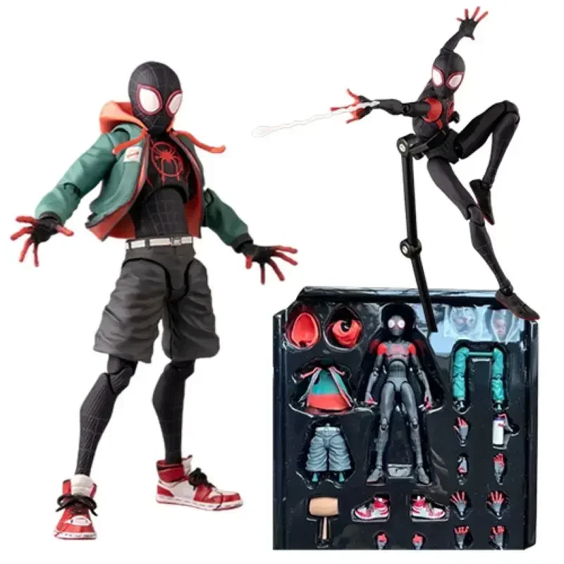 kf S66f7b986a8d34a03a54930216414890cn In Stock Marvel Legends Sentinel Spiderman Action Figure Spider verse Miles Sv Shf Morales Peni Parker - Amazing Yamaguchi
